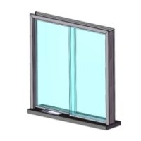 Sliding Hollow Metal Frame Bullet Resistant Windows | Ballistic Glass