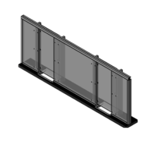 Aluminum Baffle Frame Window | Ballistic Glass | Armortex