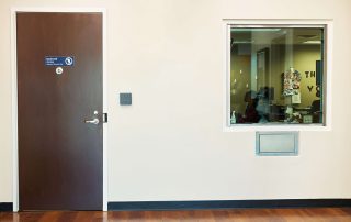 Armortex window installed at a police station